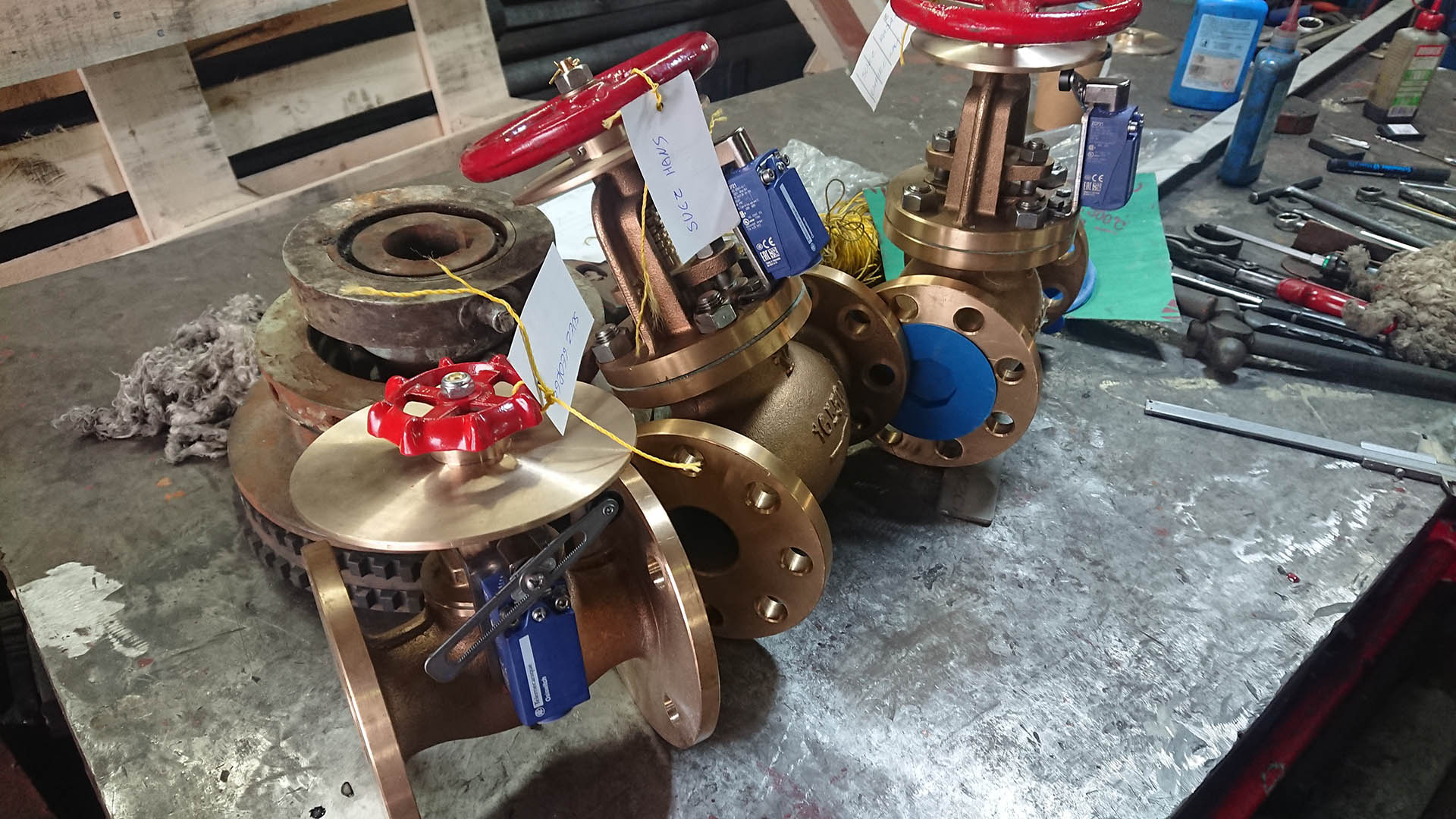 bronze valve with limit switch